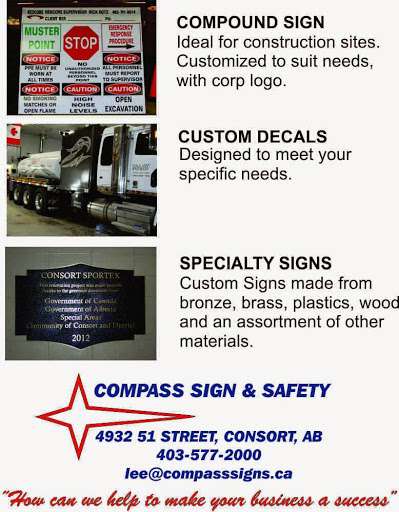 Compass Sign & Safety